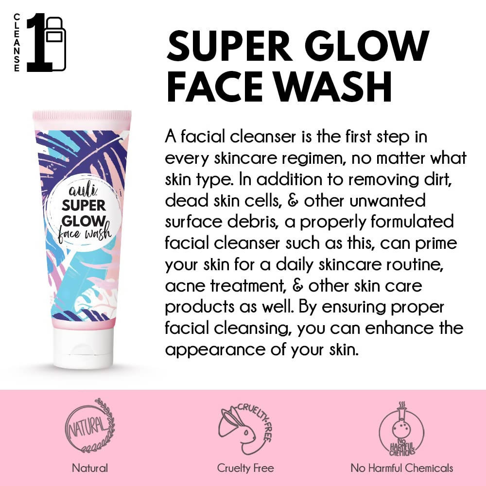Auli Super Glow Face Wash - Swadesiicart