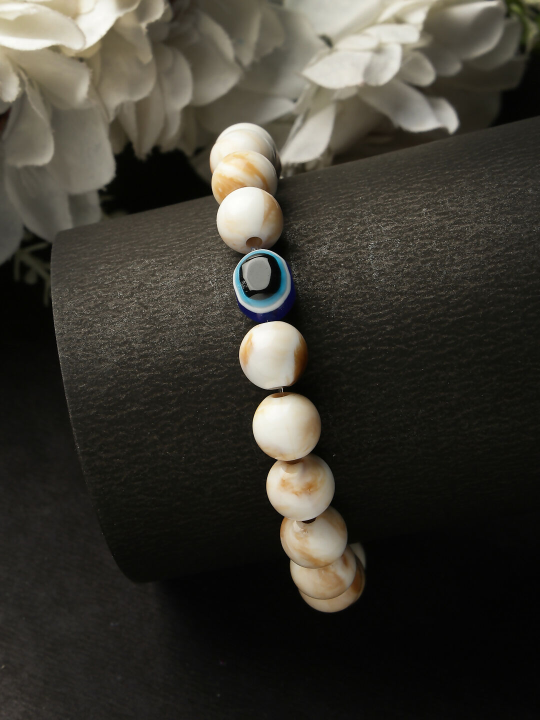 NVR Men & Women Marble Evil Eye Adjustable Bracelet - Swadesiicart