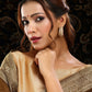 Ruby Raang Gold Polished Peach Round Kundan Loops | Swadesiicart