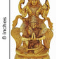 P.J.Handicrafts Brass Metal Idol of Vishnu Ji Riding On Garuda - Swadesiicart