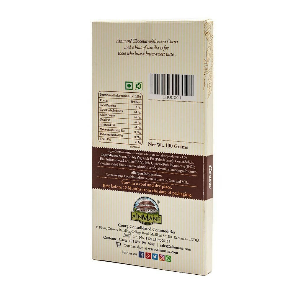 Ainmane Handcrafted Cocoa Bar - Swadesiicart