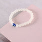 NVR Men & Women Evil Eye Crystal Elasticated Bracelet - Swadesiicart