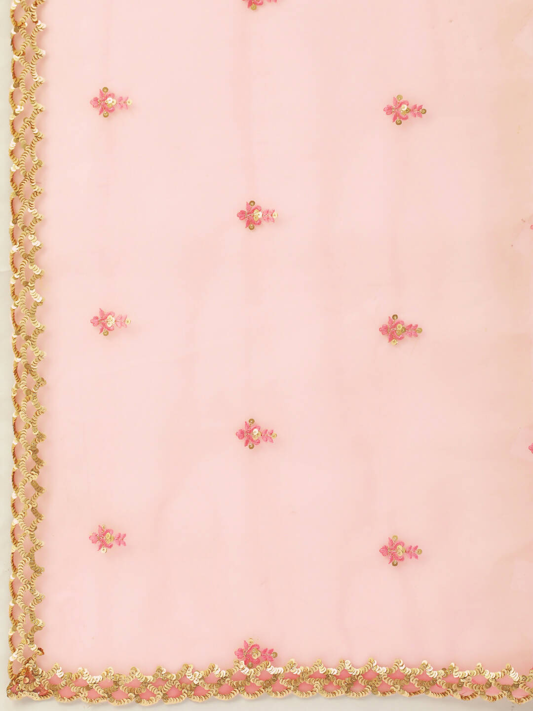 House of Panchhi Pink Net Sequins Embroideried Lehenga | Swadesiicart