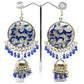 MS Fashion India Muskan Fancy Silver Tone Fashion Earrings | Swadesiicart