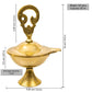 Spillbox Gold-Toned Brass Om Closed Diya Pooja Essential | Swadesiicart