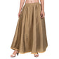 Asmaani Olive Green Color Golden Zari Work Maxi Skirt | Swadesiicart