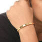 NVR Men's Gold Metal Interlock Kada Bracelet - NR Retail-NVR