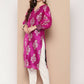Ahalyaa Women's Traditional wear Kurta - Pink | Swadesiicart