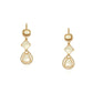 Women's Long Kundan Earrings - Ruby Raang | Swadesiicart