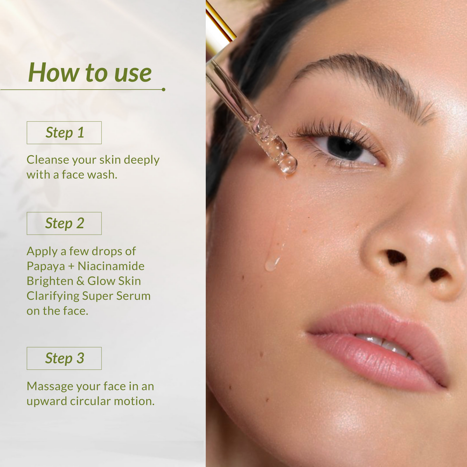Lotus Botanicals Niacinamide & Papaya Brighten & Glow Skin Clarifying Super Serum | Swadesiicart