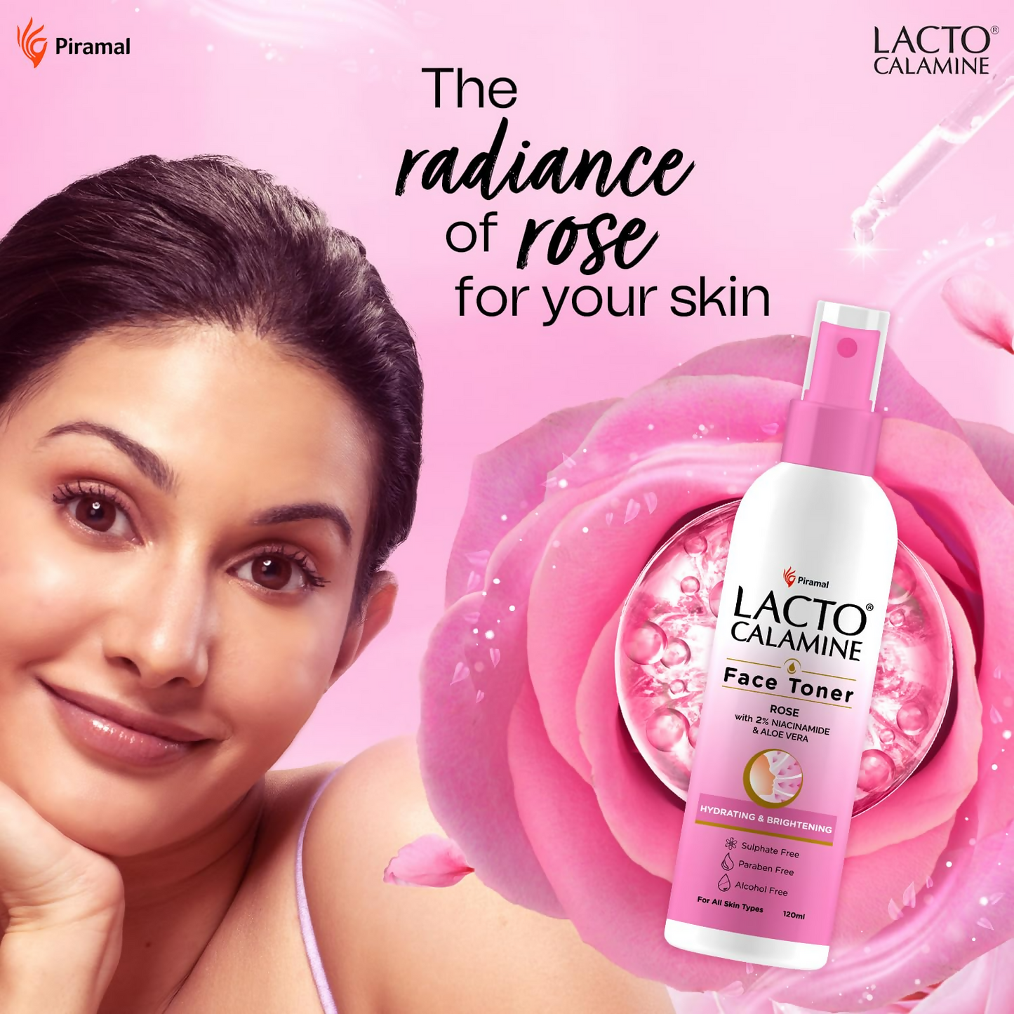 Lacto Calamine Rose Water Toner - Swadesiicart