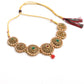 Mominos Fashion Johar Kamal Gold-Polished Brass Finish Kundan Choker For Women (Golden) | Swadesiicart