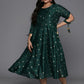 Ahalyaa Women's Traditional wear Ethnic Dress - Green | Swadesiicart