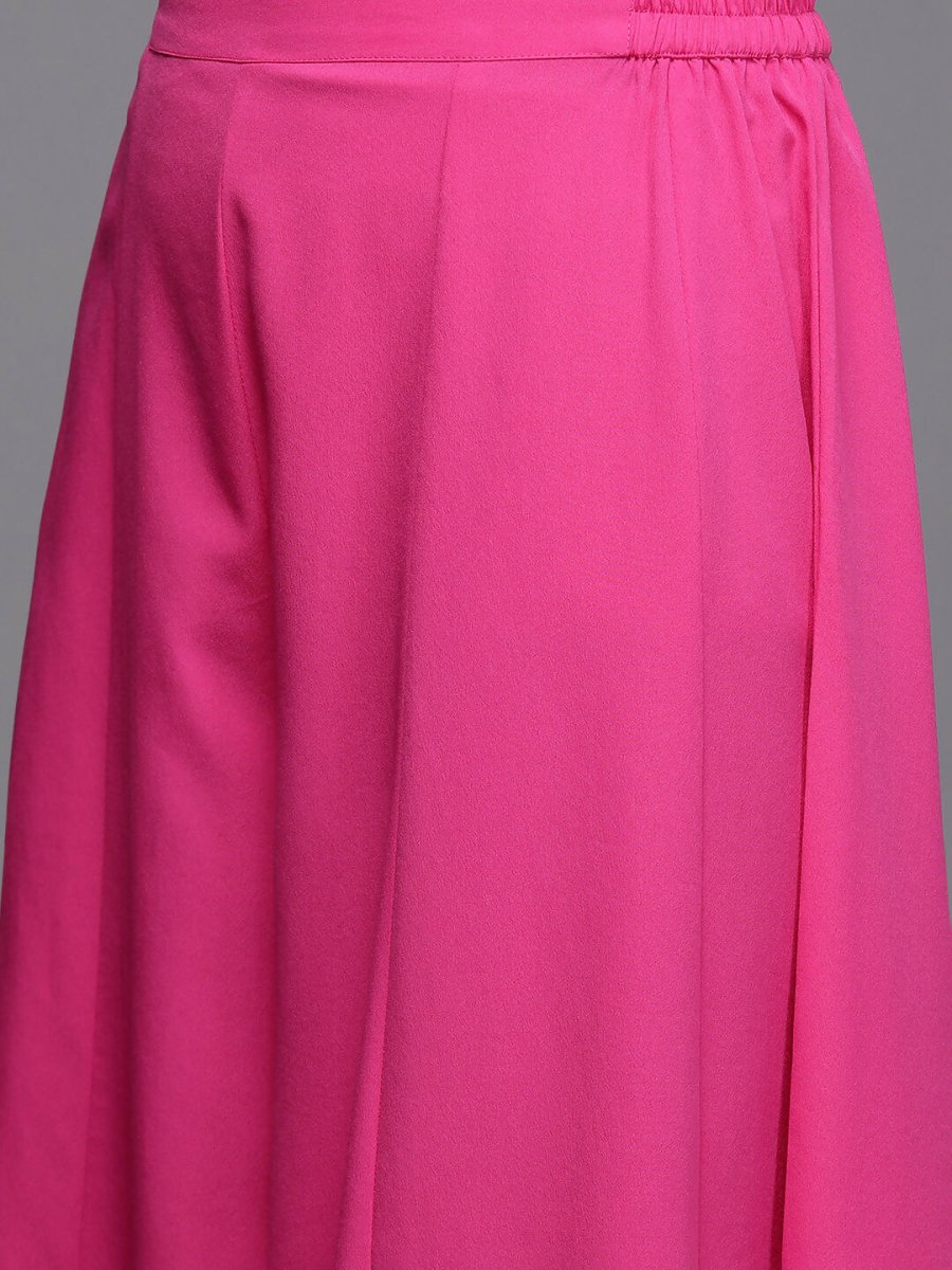 Ahalyaa Women's Traditional Wear Co-ods - Pink - Swadesiicart