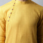 Even Apparels Yellow Color Pure Cotton Men's Kurta With Side Placket (SLD1192) | Swadesiicart