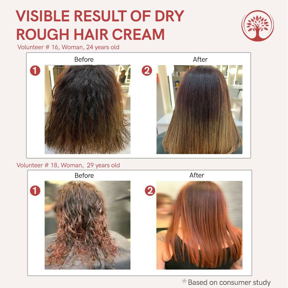 Ivory Natural Dry Frizzy Hair Cream - Detangles Hair, Manages Frizz And Scalp Dryness | Swadesiicart