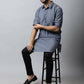 Even Apparels Grey Color Pure Cotton Solid Men's Kurta With Shirt Collar (MMS149) | Swadesiicart