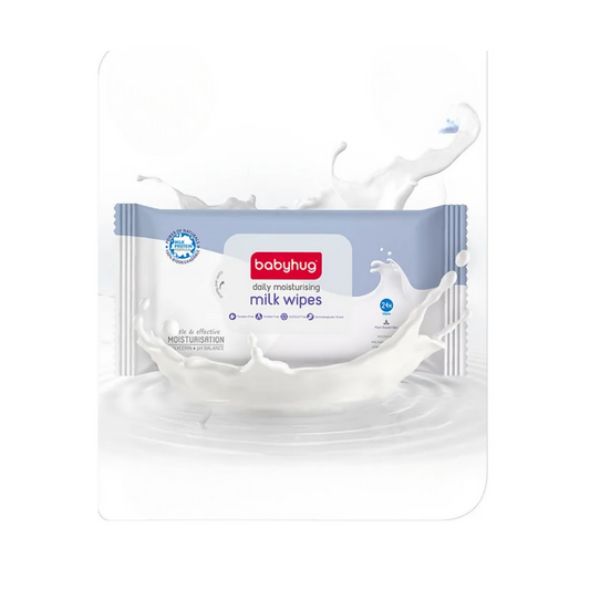 Babyhug Water Daily Moisturising Milk Baby Wet Wipes - Swadesiicart