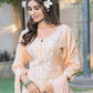 BulBul Meher Rayon Peach Kurta Set with Dupatta - Swadesiicart