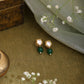 Ruby Raang Green Kundan Studs | Swadesiicart