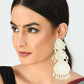 Mominos Fashion Johar Kamal Handicraft Off White Pearls Earrings - Swadesiicart