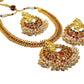Multicolor kemp Ganesha Necklace Set