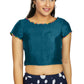 Aastha Fashion Women's Teal Art Silk Designer Party Wear Readymade Blouse