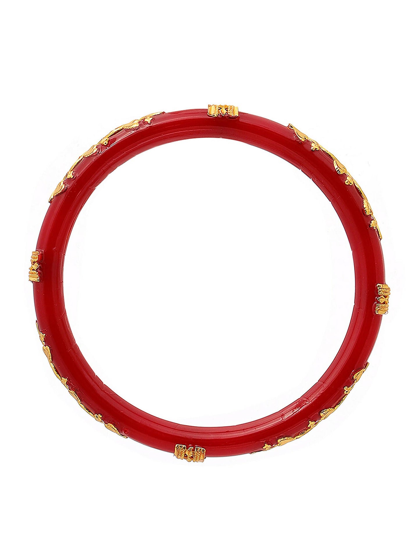 Ruby Raang Red Traditional Bangle | Swadesiicart