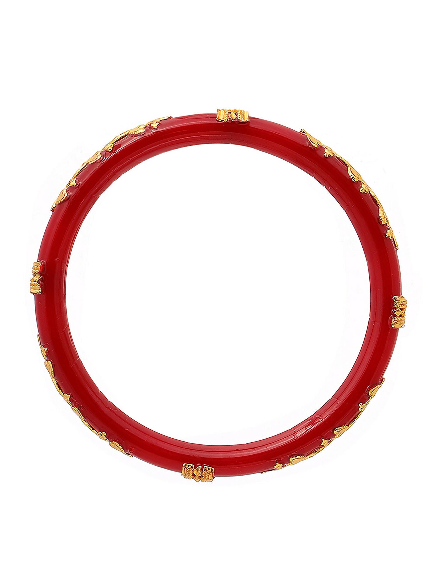 Ruby Raang Red Traditional Bangle | Swadesiicart
