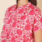 Janasya Women's Pink and White Cotton Printed Casual Regular Co-ords - Swadesiicart