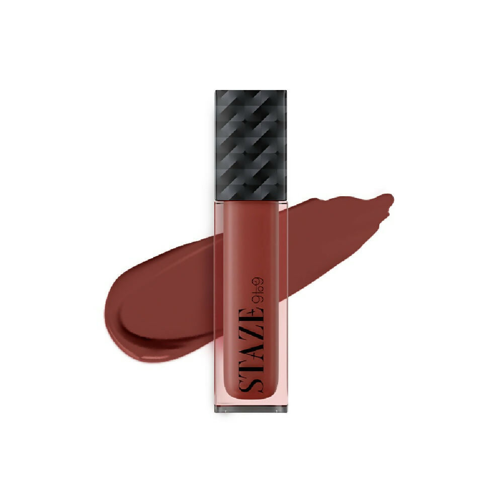 Staze 9to9 Lips Don't Lie Matte + Transferproof Liquid Lipstick - 05 Cocoa Crush - Swadesiicart