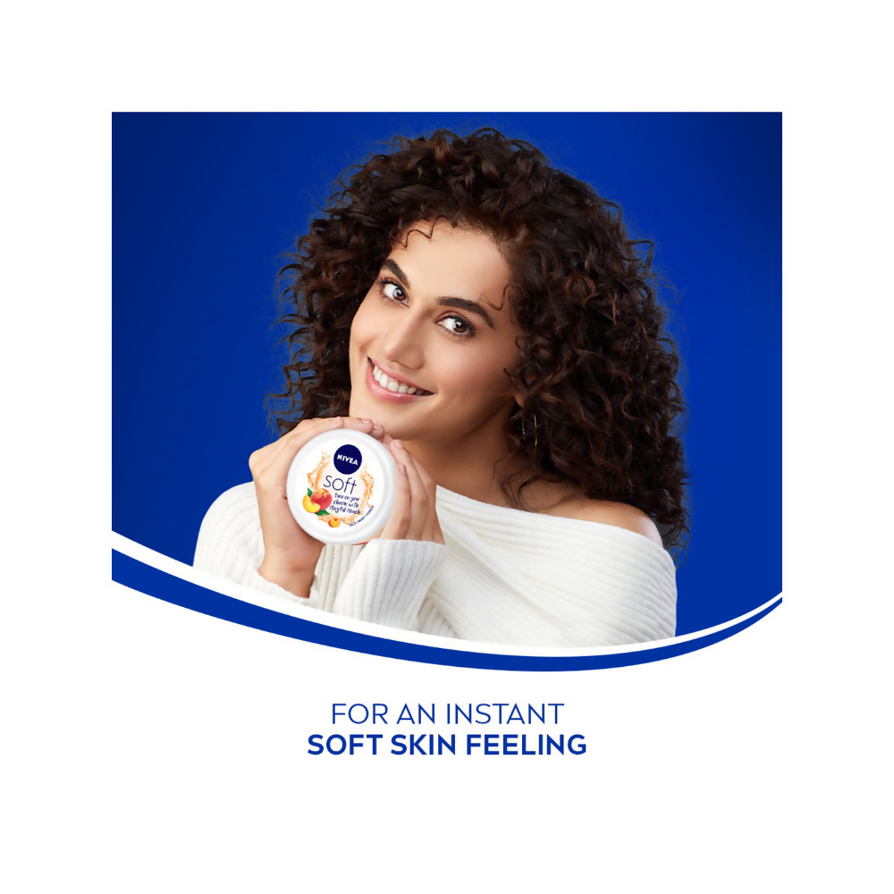 Nivea Soft Light Moisturizer Cream Playful Peach - Swadesiicart