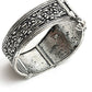 Mominos Fashion Kamal Johar Oxidised Silver-Plated Screw Type Handcraft Bracelet