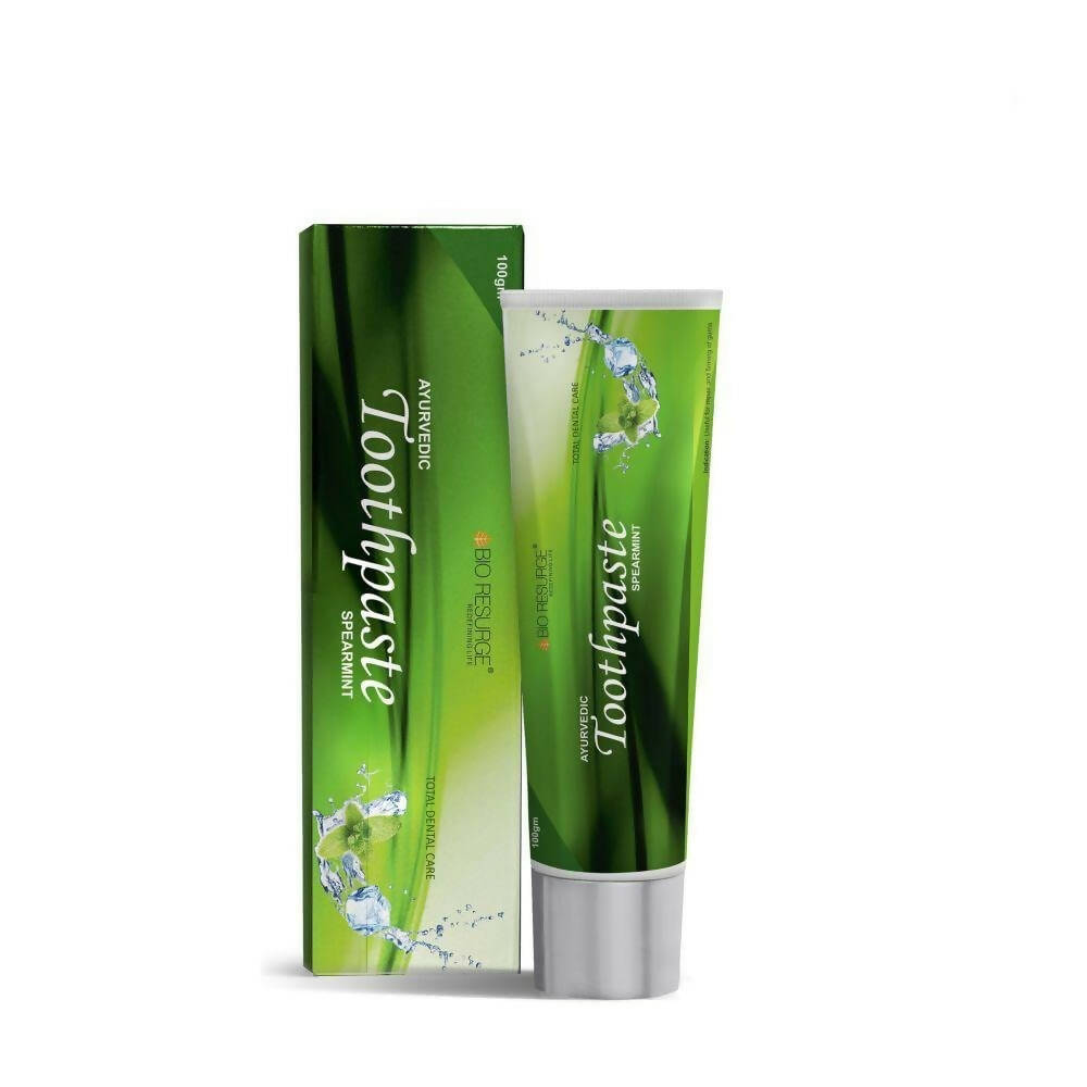 Bio Resurge Life Herbal Ayurvedic Spearmint Toothpaste | Swadesiicart