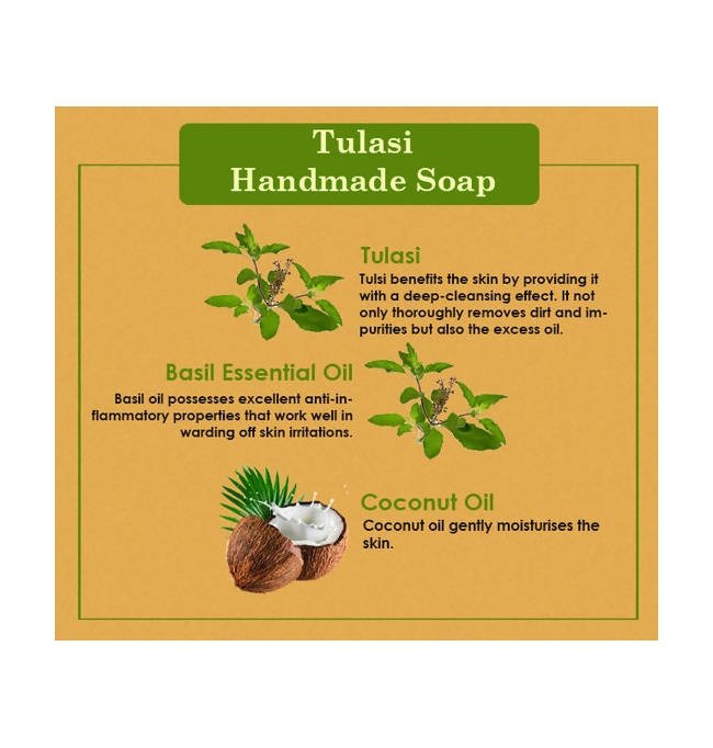 Ancient Living Tulasi Handmade Soap - Swadesiicart