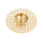 CraftVatika Gold-Toned Crystal Akhand Diya Oil Puja Lamp | Swadesiicart