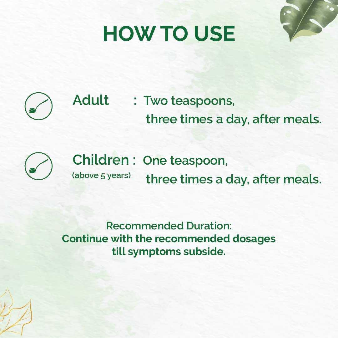 Dr. Vaidya's Tulsi Ginger Cough Syrup | Swadesiicart