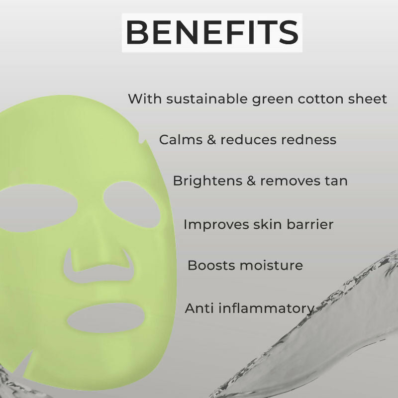 Professional O3+ Cicalm Glow Sheet Mask With Cica For D-Tan & Glow - Swadesiicart