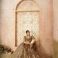Kesar Fab Coffee Banarasi Silk Embroidered Lehenga | Swadesiicart