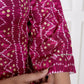 Miravan Womens Magenta Bandhej Printed Rayon Kurti - Swadesiicart