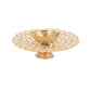 CraftVatika Gold-Toned Crystal Akhand Diya Oil Puja Lamp | Swadesiicart