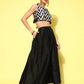 Ahalyaa Women's Traditional wear Co-ords - Black - Swadesiicart