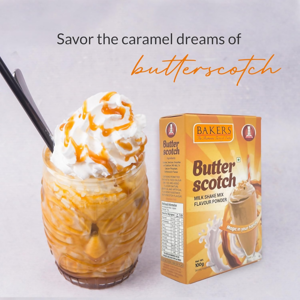 BAKERS Milk Shake Mix - Chocolate, Butterscotch, Vanilla & Strawberry