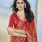 Maroon Georgette Designer Printed Ready to Wear Saree - Samyana | Swadesiicart