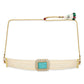 Women's Blue White Gold-Polished Handcrafted Necklace - Ruby Raang | Swadesiicart