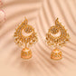 Peacock Beige Jhumki Drop Earrings for Womens by House of Ree | Swadesiicart