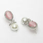 NVR Women's Silver-Plated Pink American Diamond Studded Handcrafted Jewellery Set - Swadesiicart