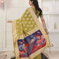 Shree Shyam Fashion Linen Cotton Mhendi Green Saree
