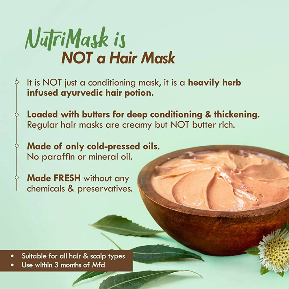 Nat Habit Neem & Bhringraj Fresh Hair Nutri Mask - Swadesiicart