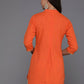 Ahalyaa Women's Traditional Wear Tunic - Orange | Swadesiicart